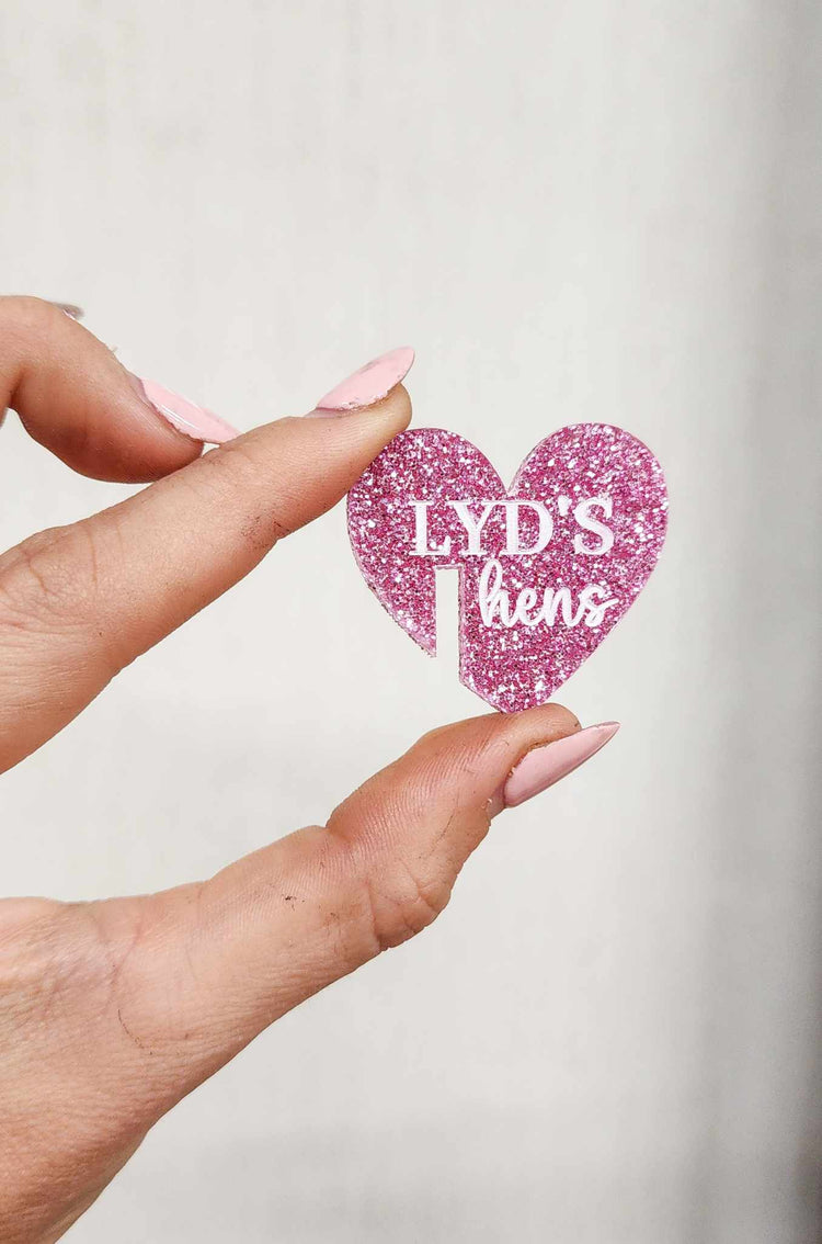 Acrylic Glitter Stemless Drink Tags