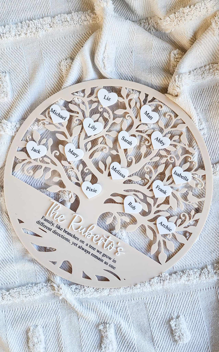 Acrylic Family Tree