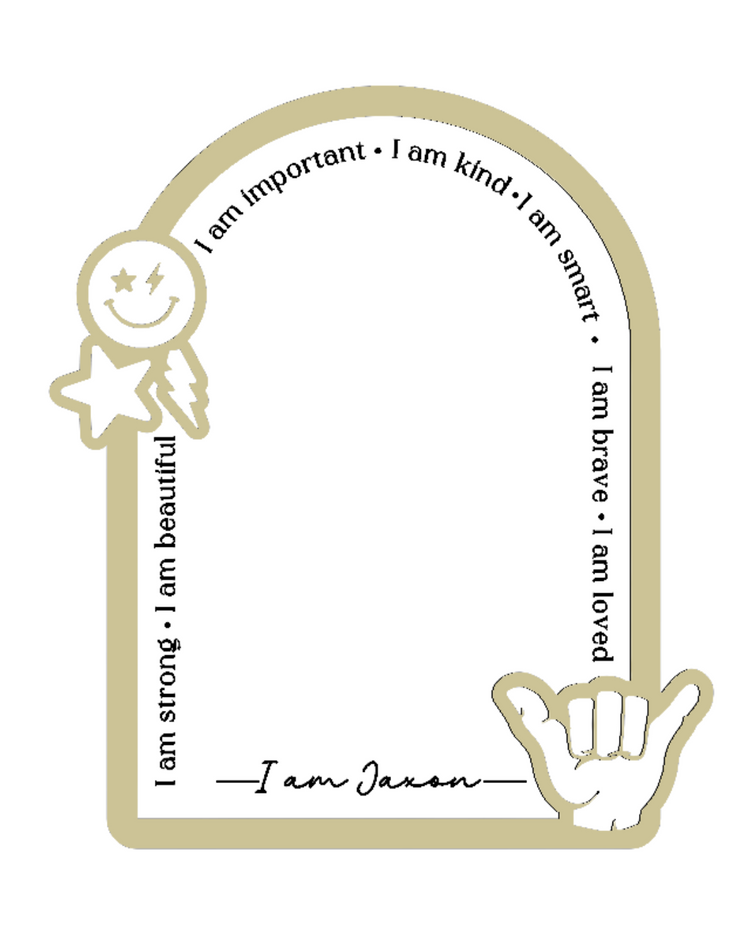 Personalised Daily Affirmation Mirror - Shaka