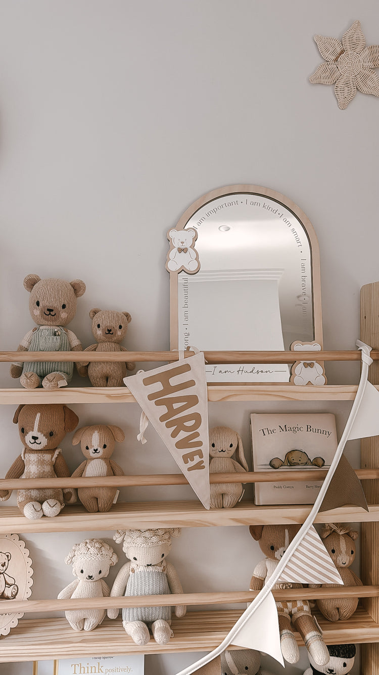 Personalised Daily Affirmation Mirror - Teddy Bears