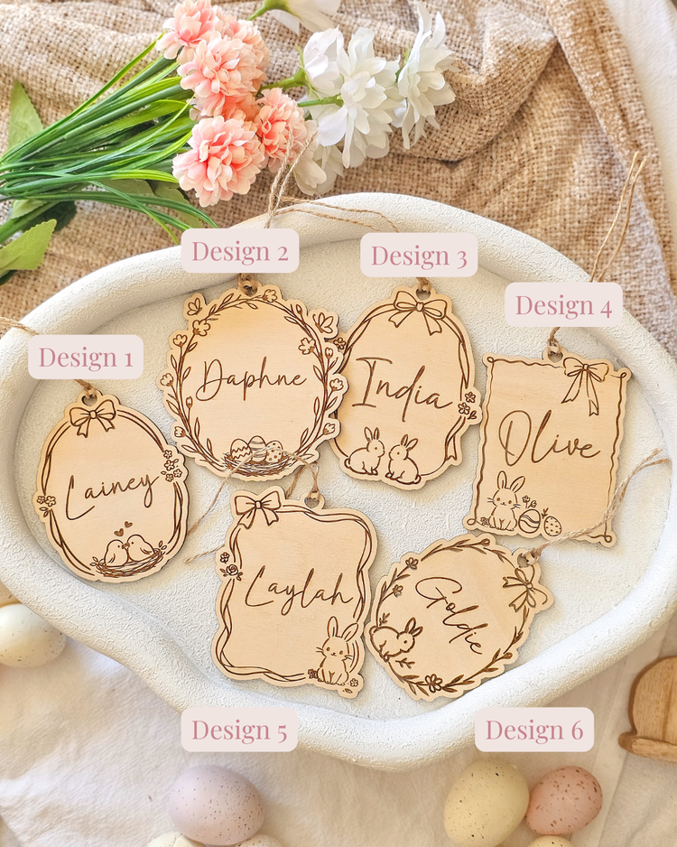 Heirloom Framed Easter Tags - Acrylic