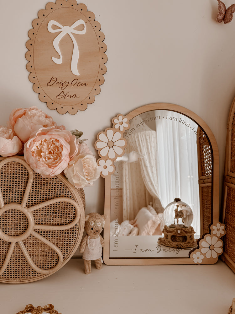 Personalised Daily Affirmation Mirror - Daisy
