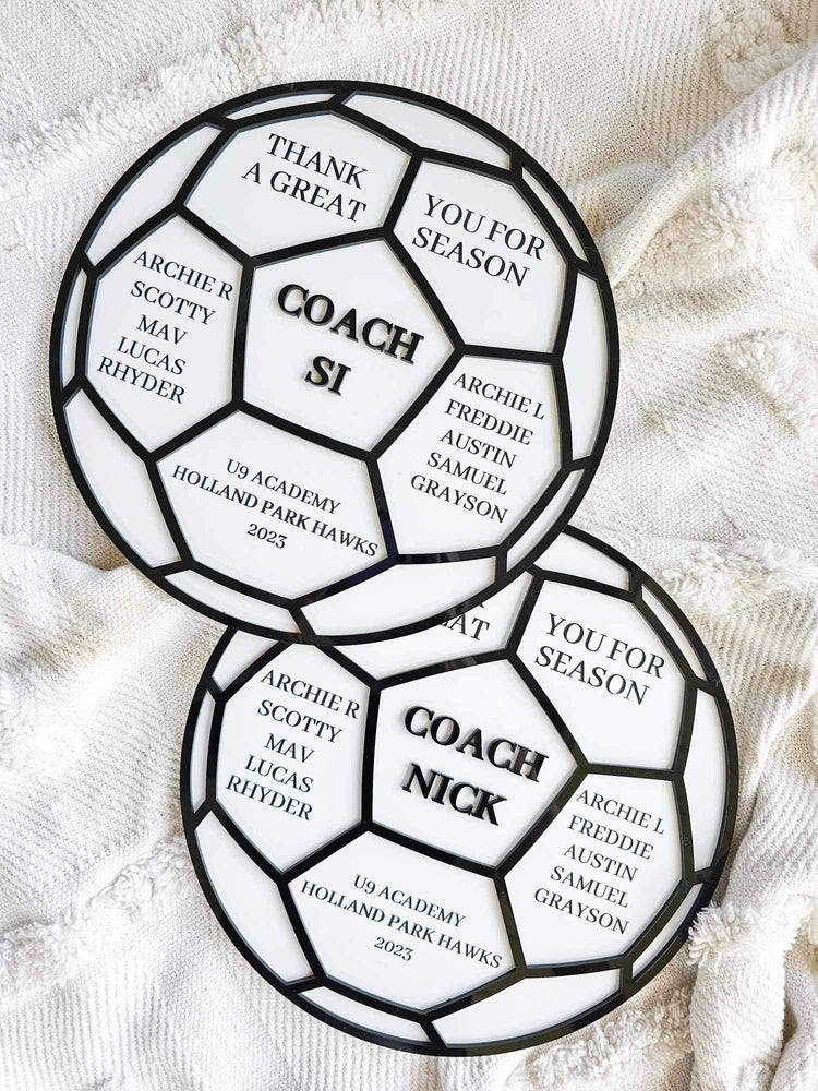 Thank you coach Plaque - All Acrylic