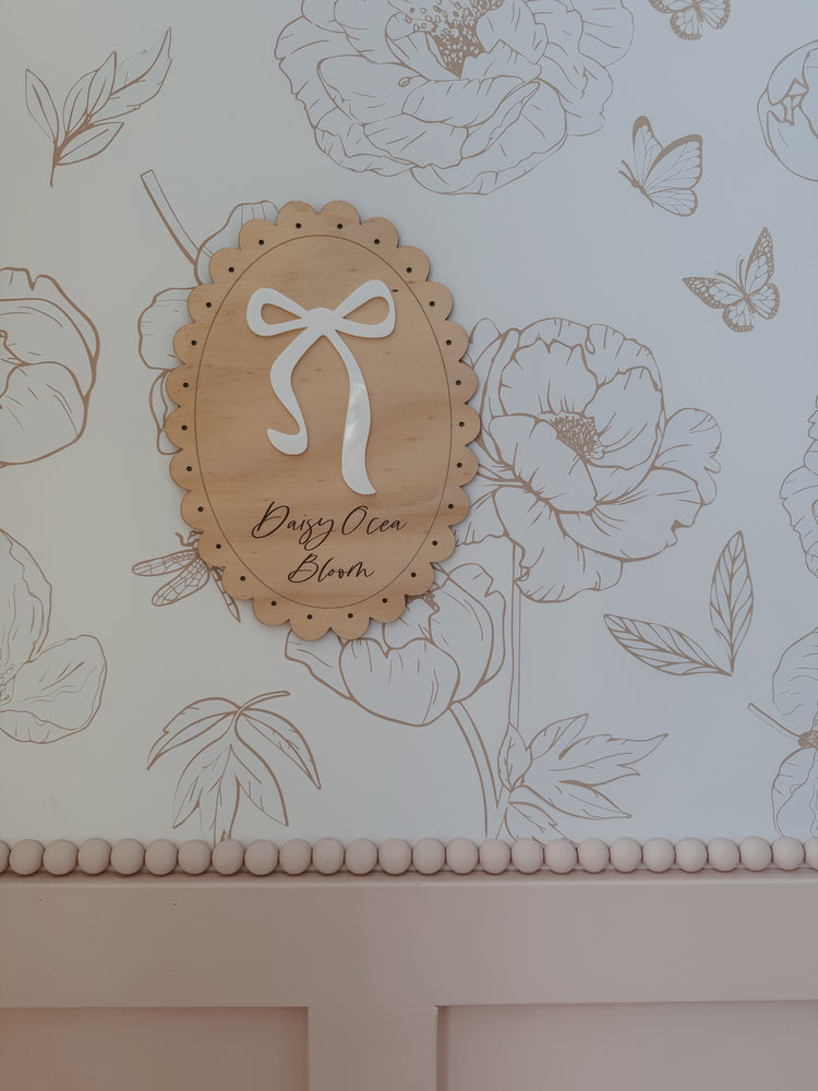 Vintage Dreamers Collection - Bow Plaque