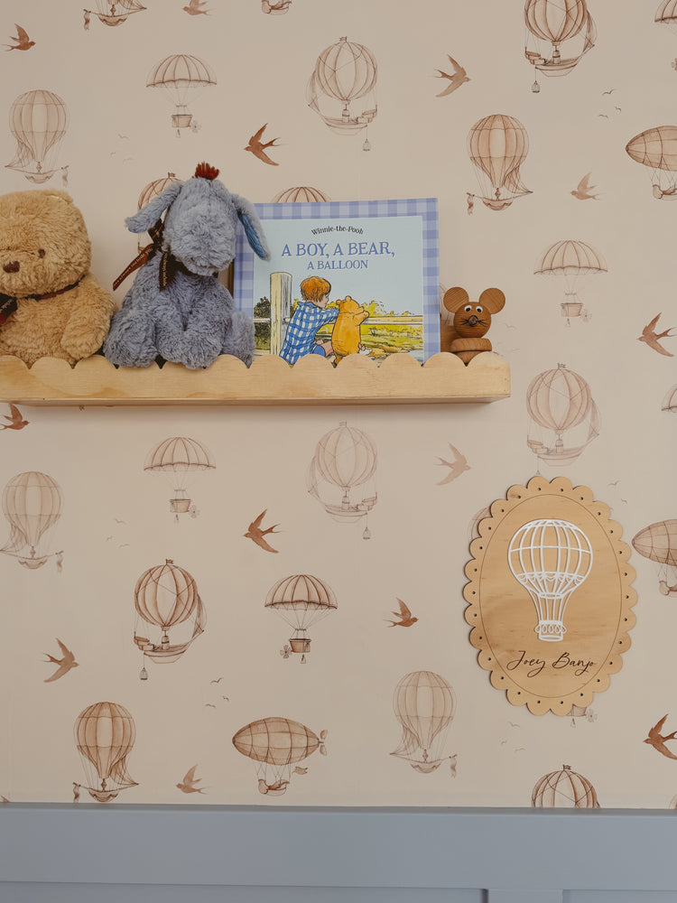 Vintage Dreamers Collection - Hot Air Balloon Plaque