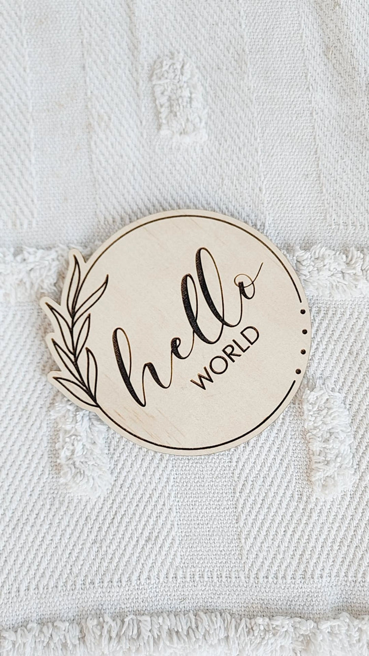 Hello world - leaf circle