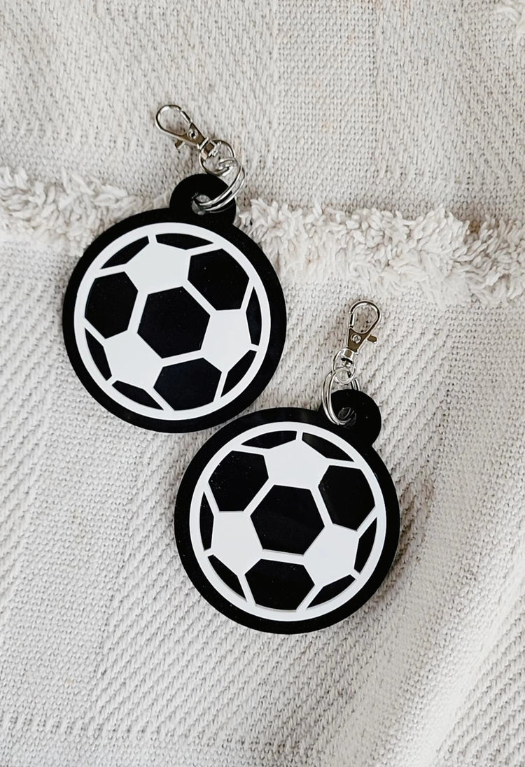 Soccer ball keyring