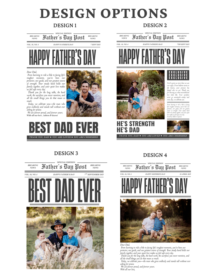 Father's Day Newsletter Photo Frame