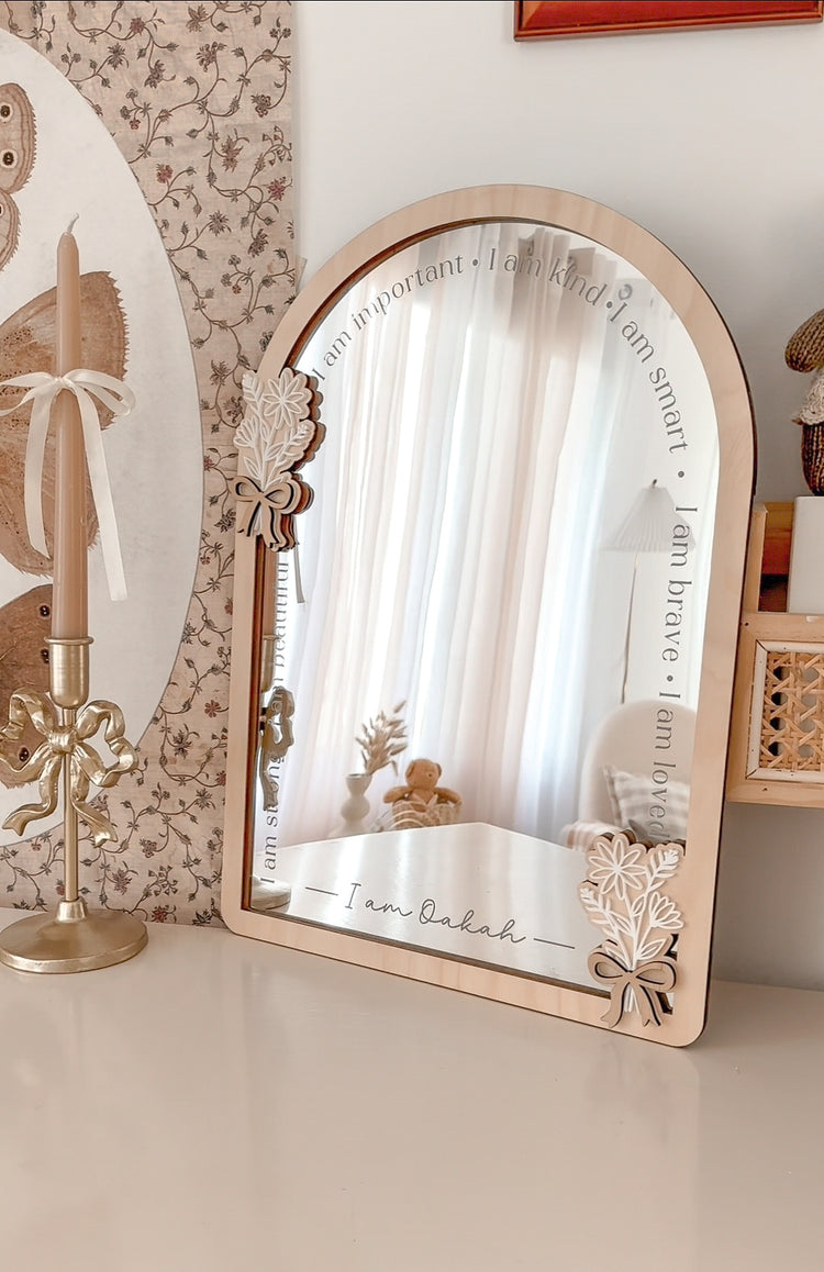 Personalised Daily Affirmation Mirror - Bouquet