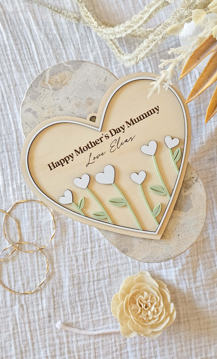 Mother's Day Fingerprint Board | Heart