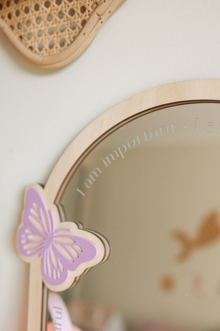 Personalised Daily Affirmation Mirror - Butterfly