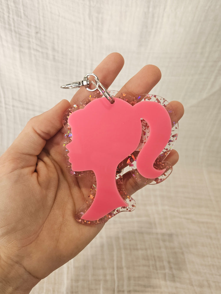 Barbie head keyring - OM