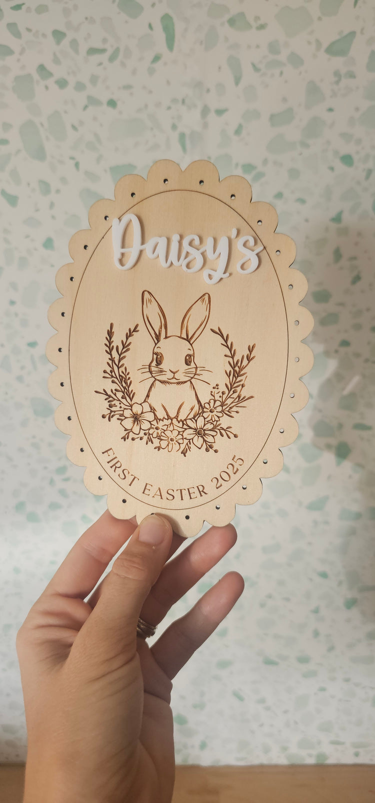 Vintage bunny- first easter - Daisy