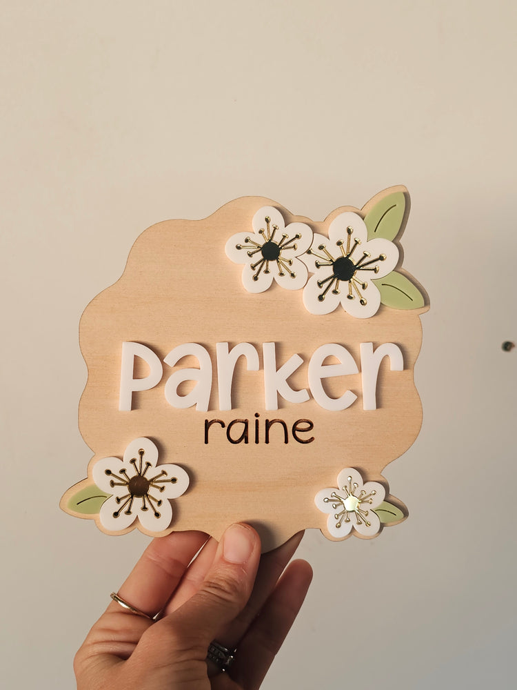 Name plaque - parker