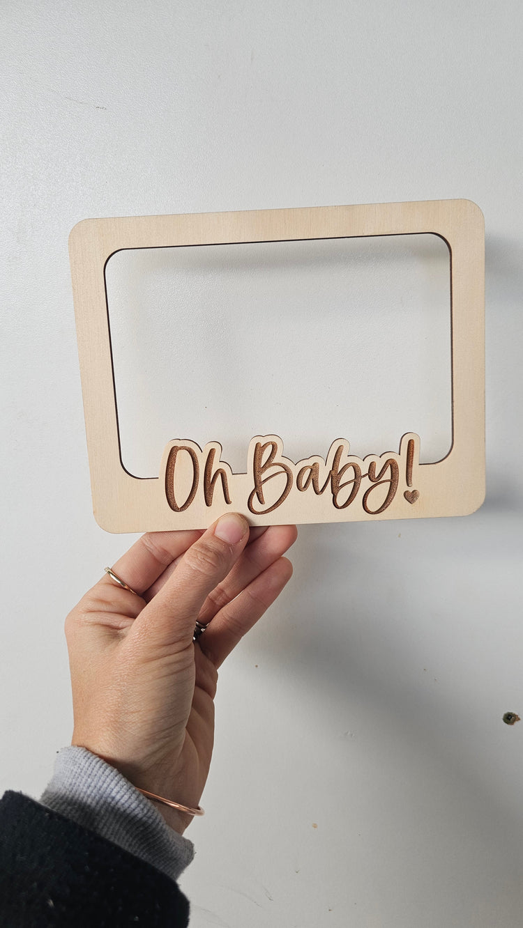 Oh baby photo frame