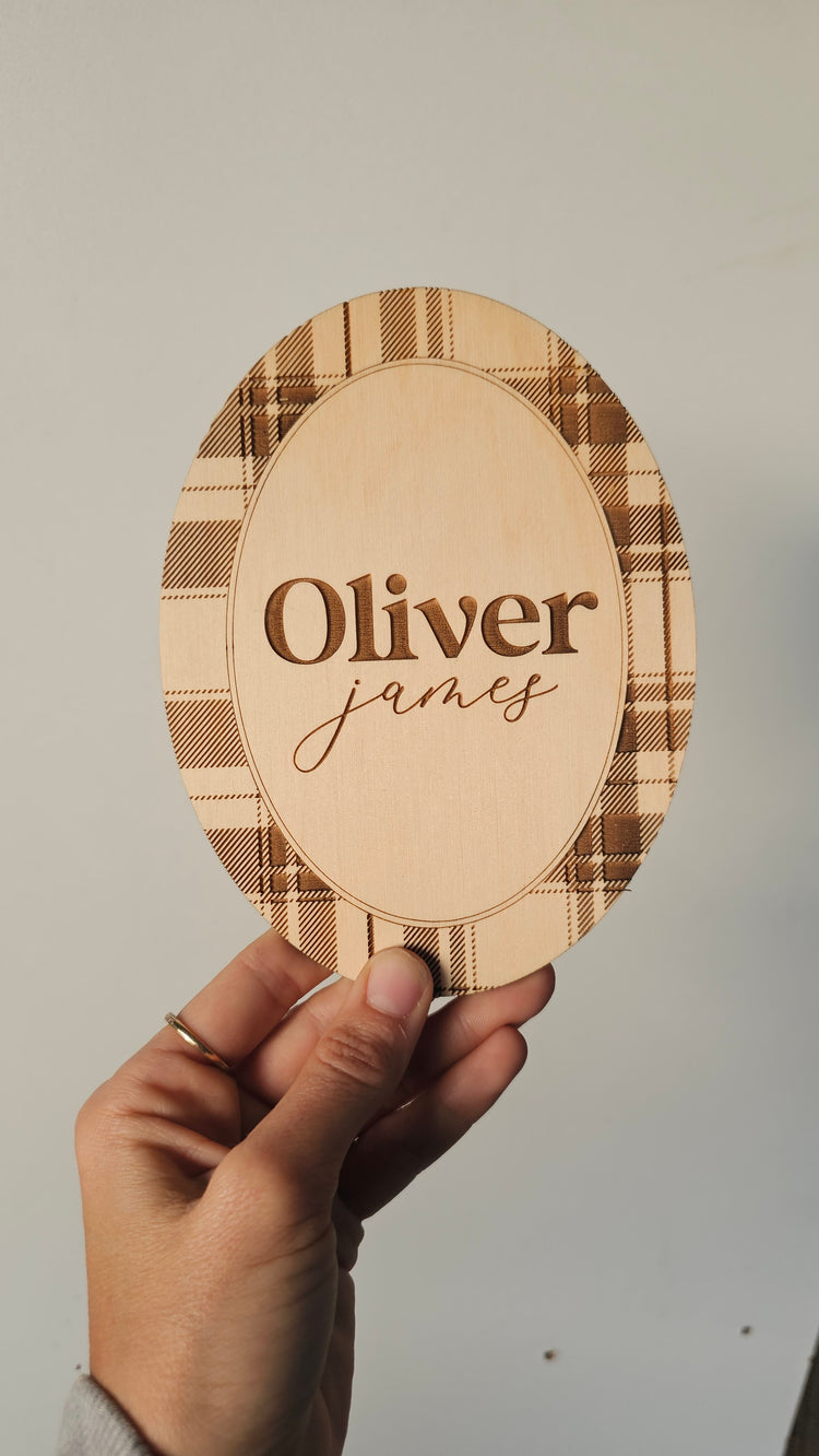 Name plaque - oliver james