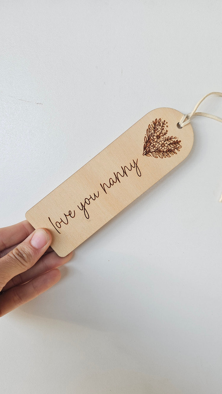 Love you nanny bookmark