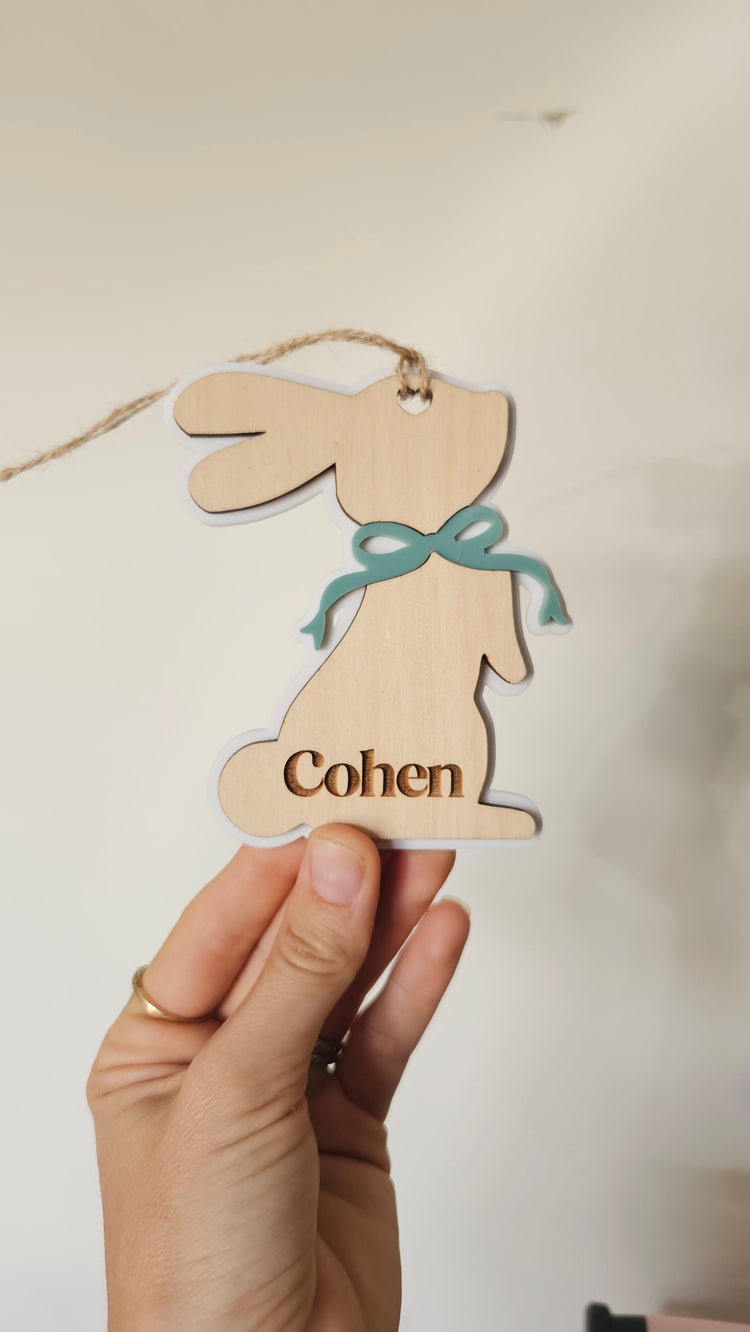 Bunny shaped tag - Cohen