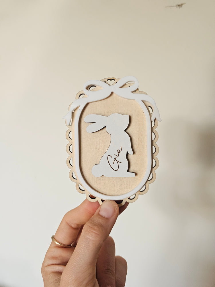 Vintage Easter Bow Tag - Gia