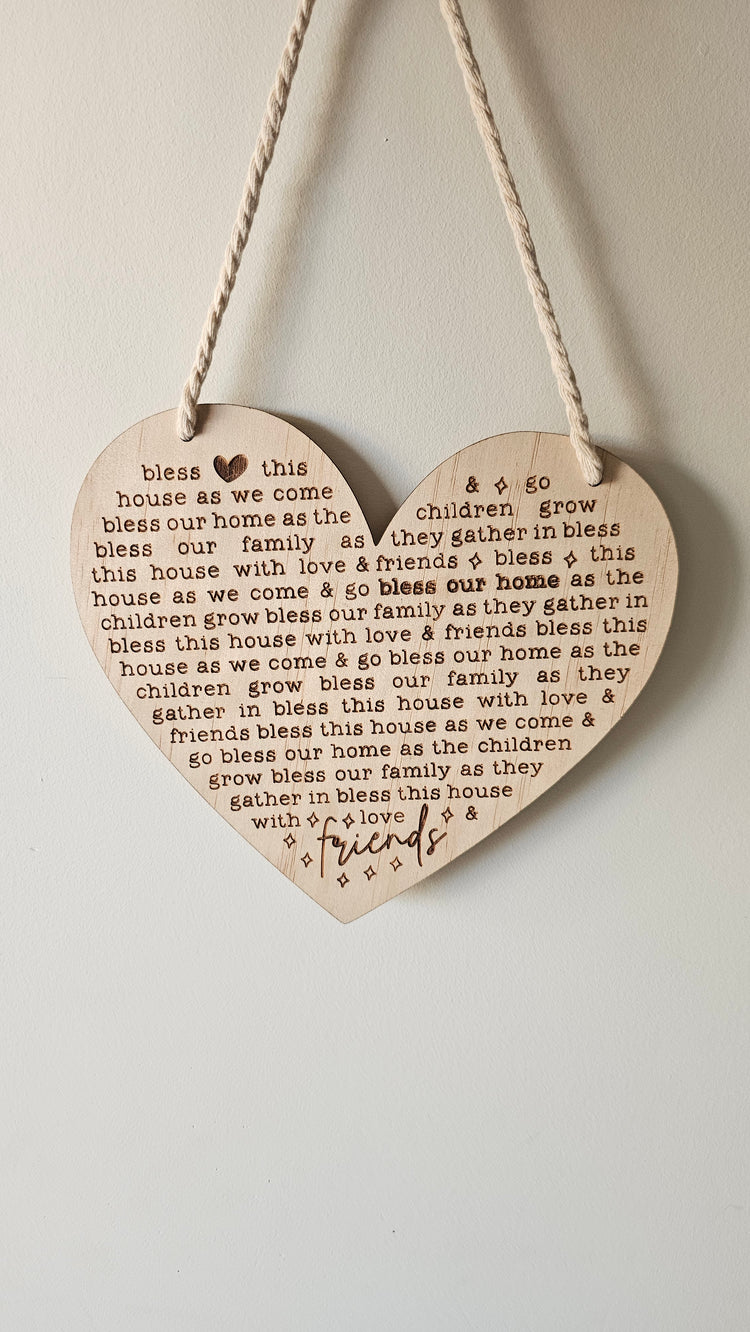 This house heart plaque