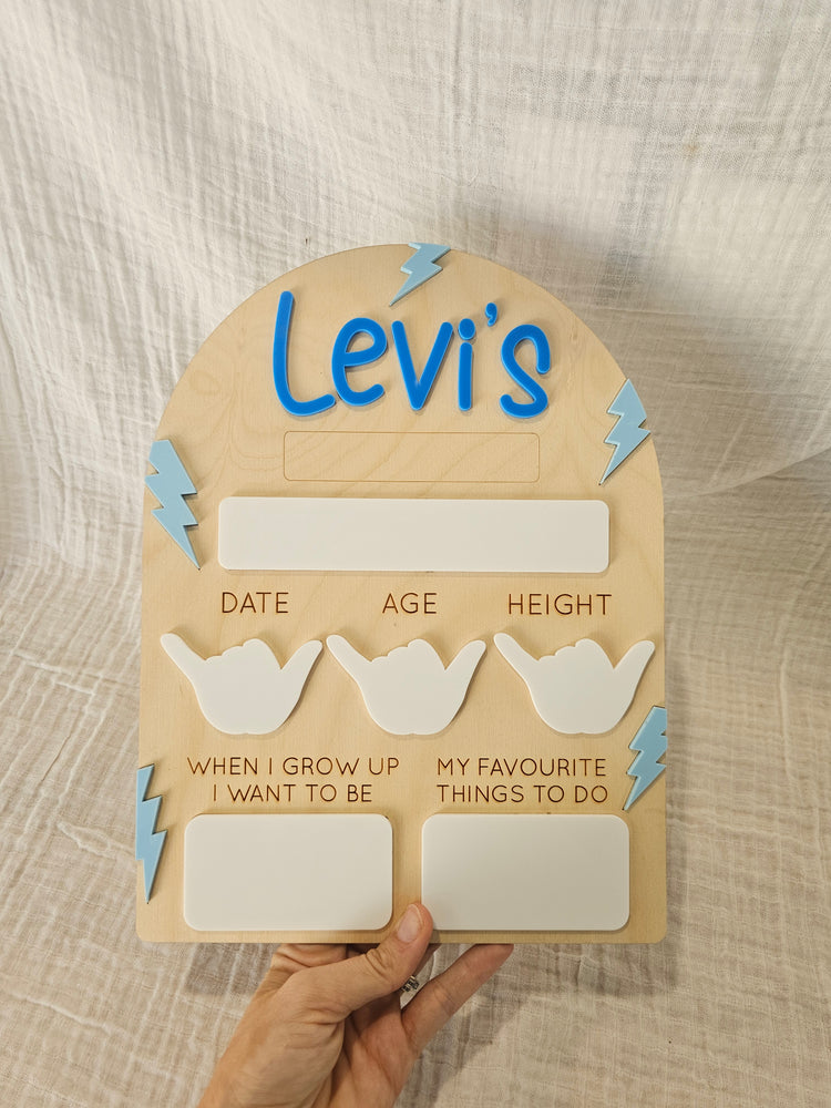 Levi lightning school board - OM