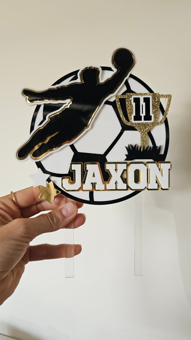 Soccer Cake Topper - Jaxon 11