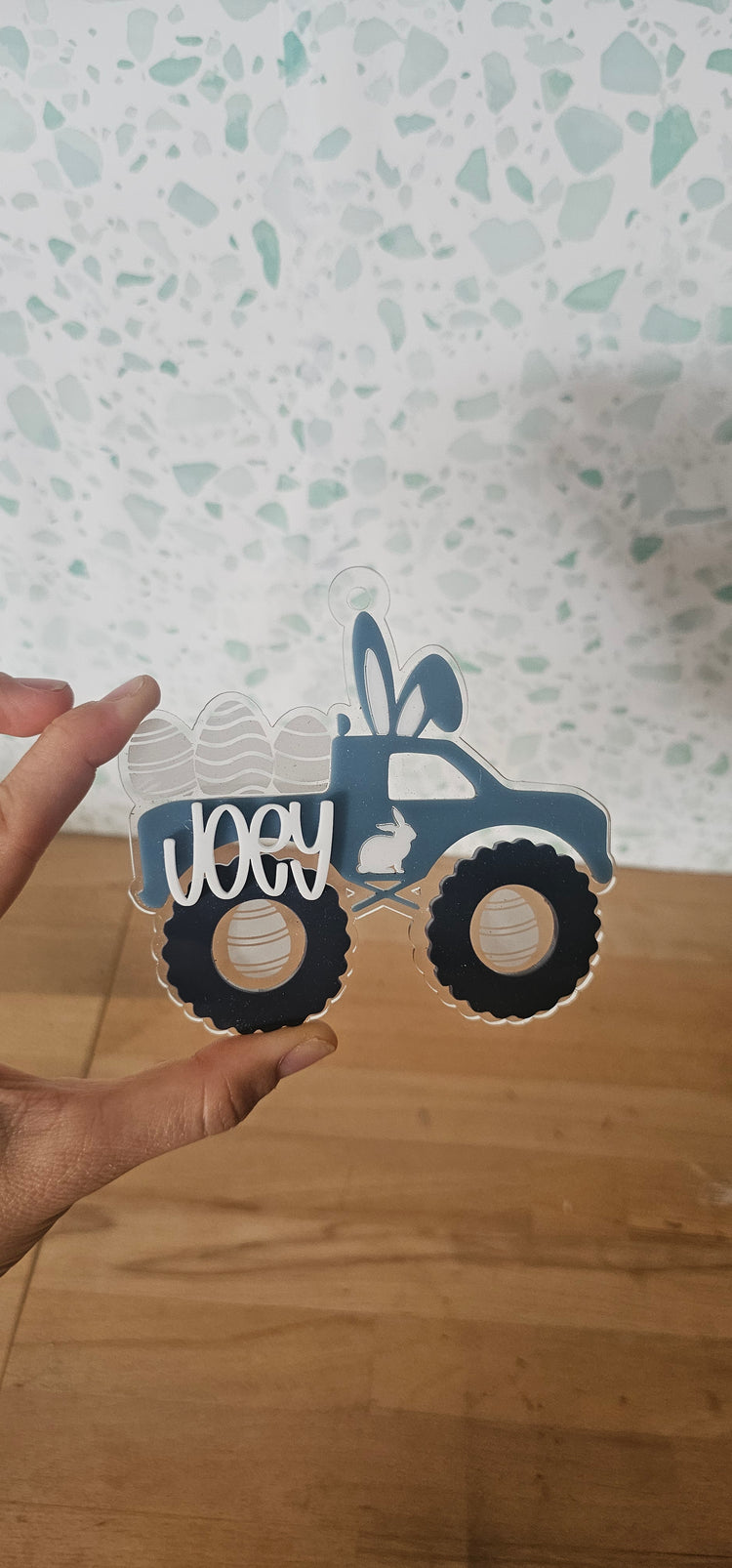 Monster truck easter tag - joey