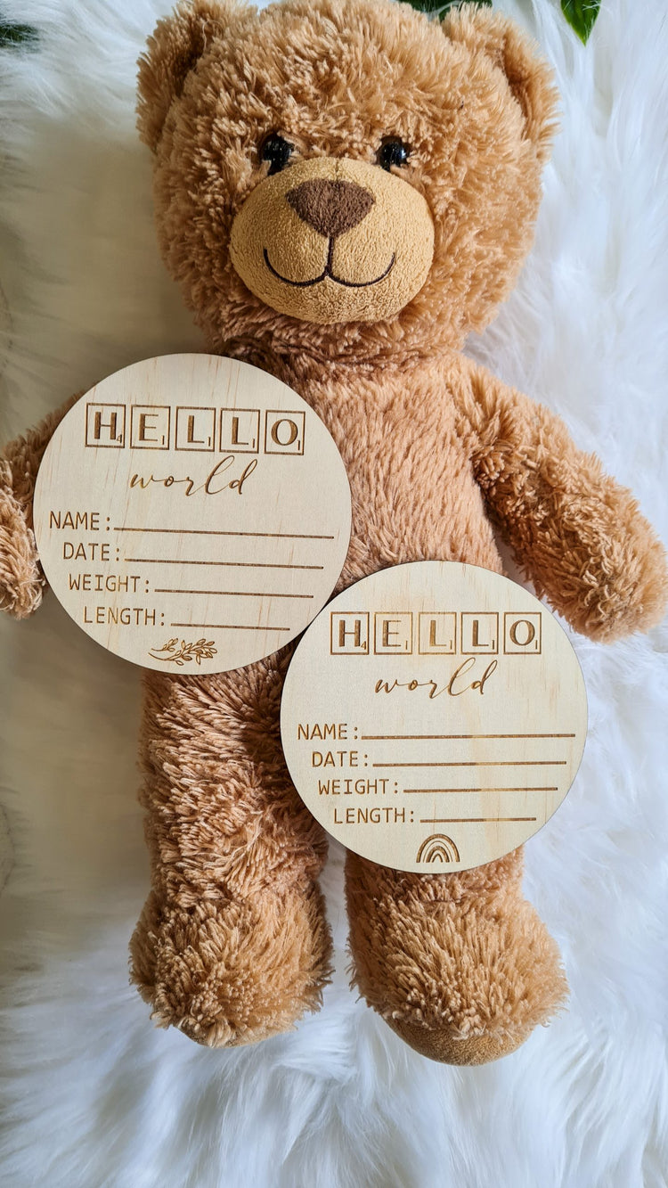 Hello World Plaque - Scrabble