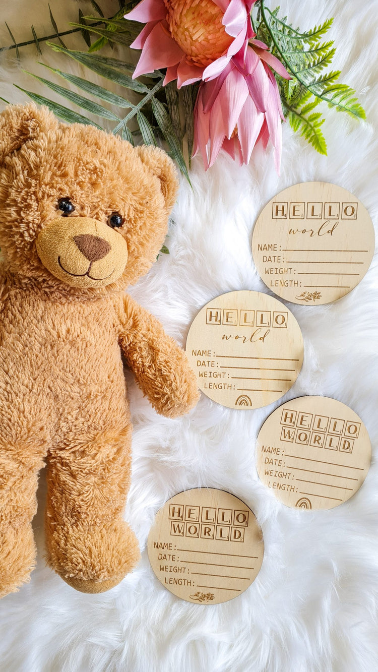 Hello World Plaque - Scrabble