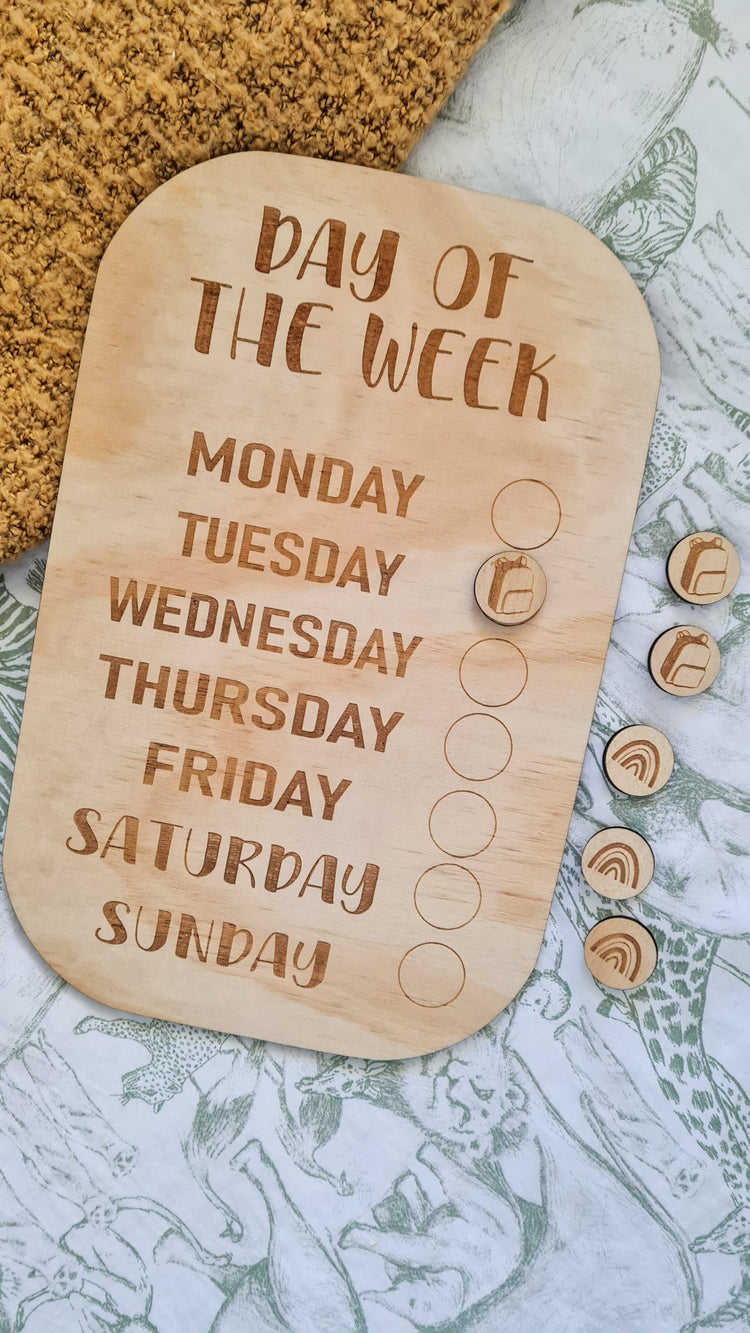 Day of the week board