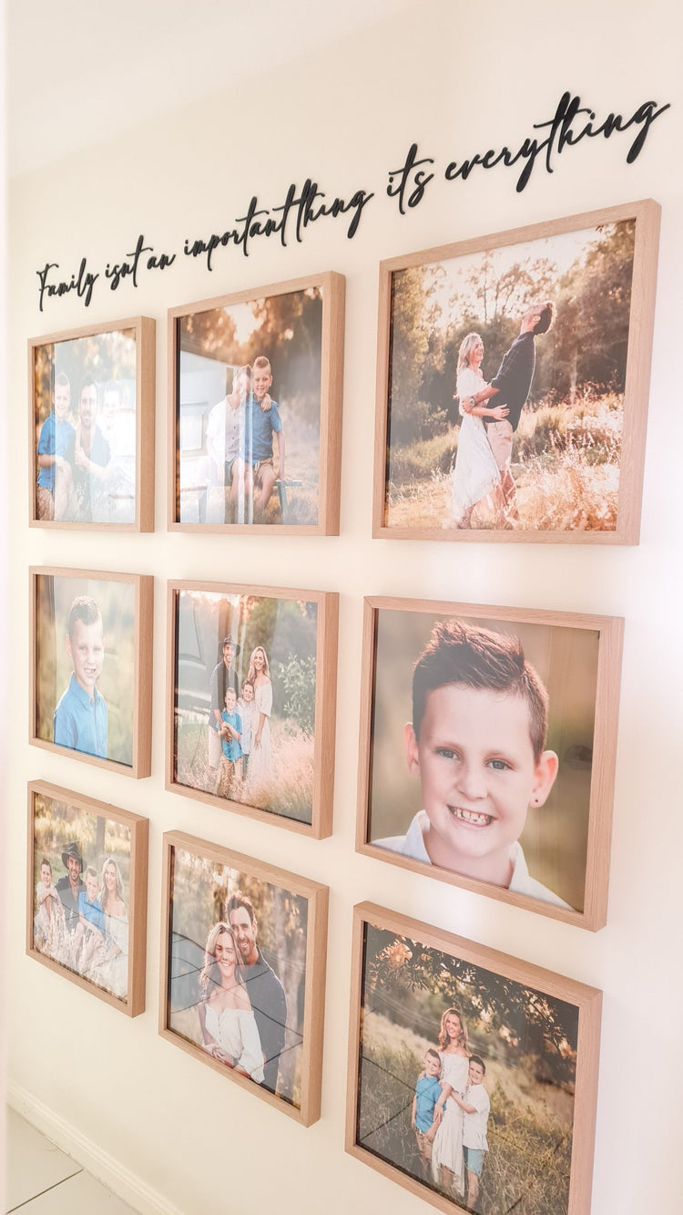 Family isn't an important thing, its everything wall script
