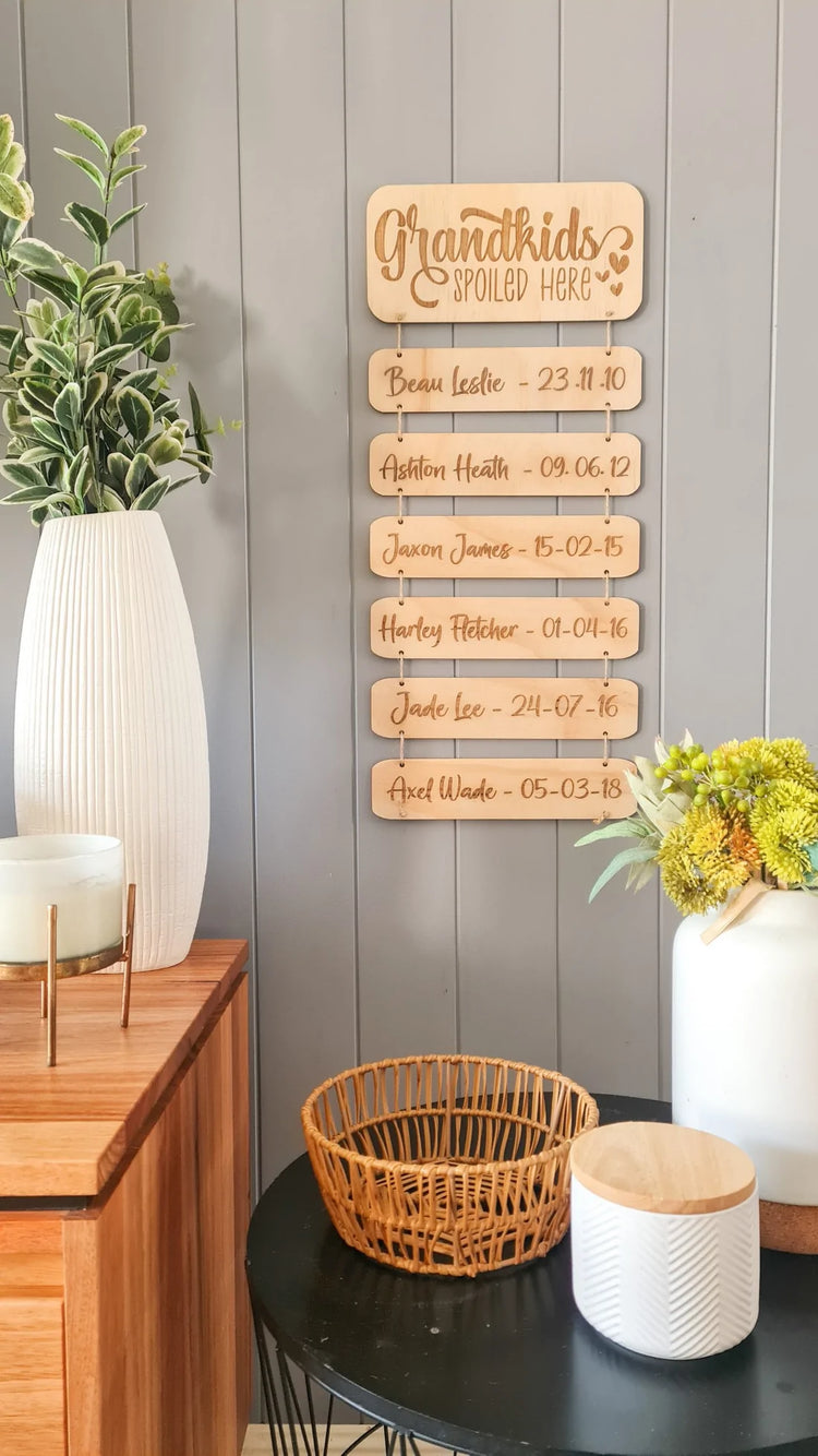 Grandparent Timber Hanger - ADDITIONAL PLATES