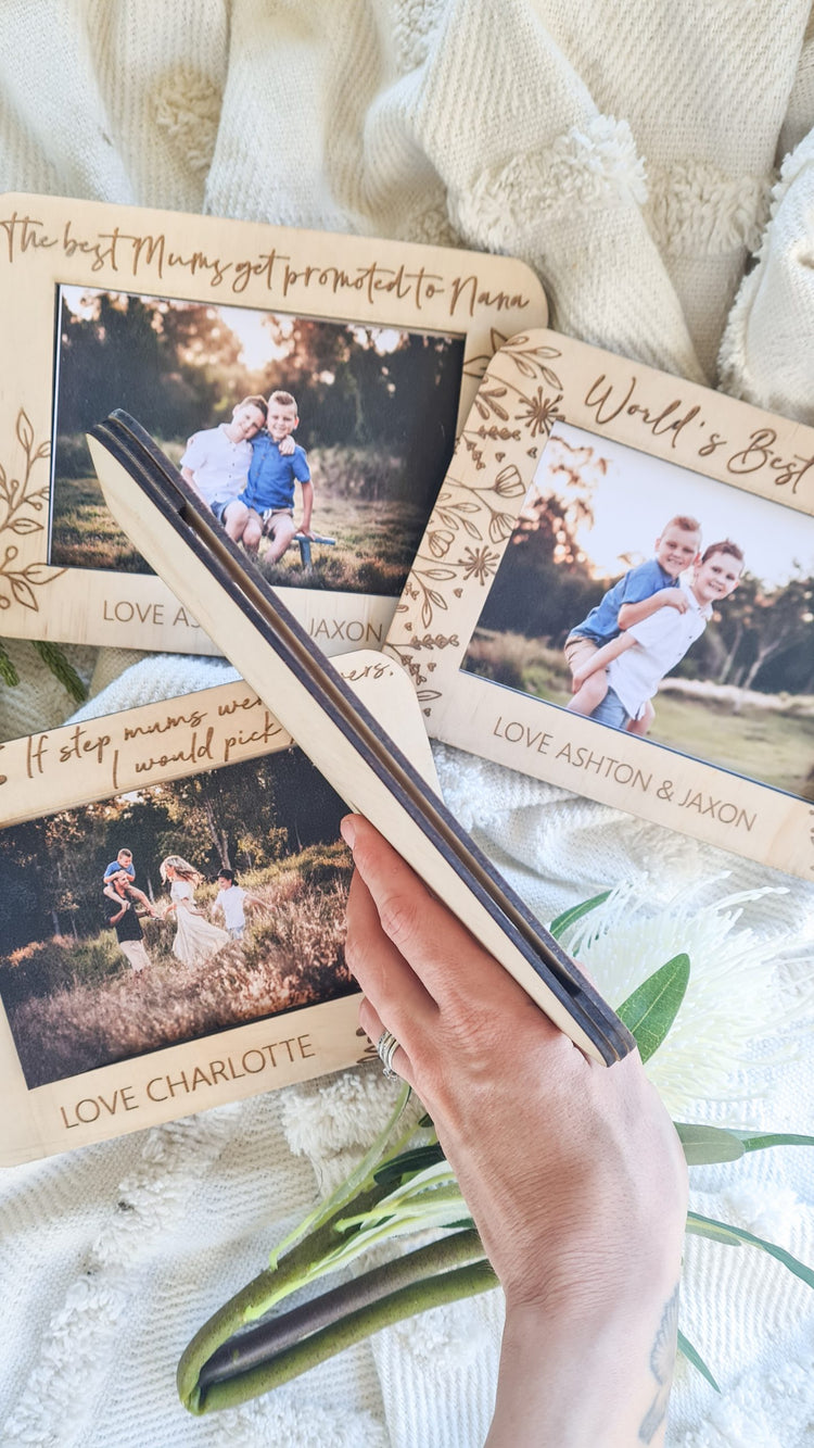 Engraved Wooden Frames - 6x4 inch