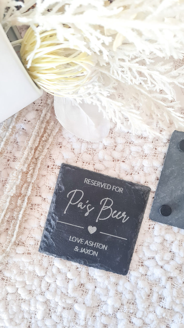 Slate Coasters – 4pk