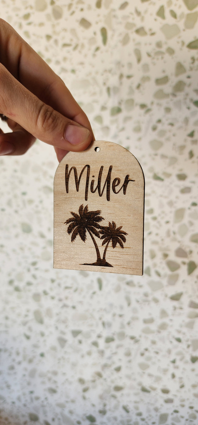 Miller palm tree keyring
