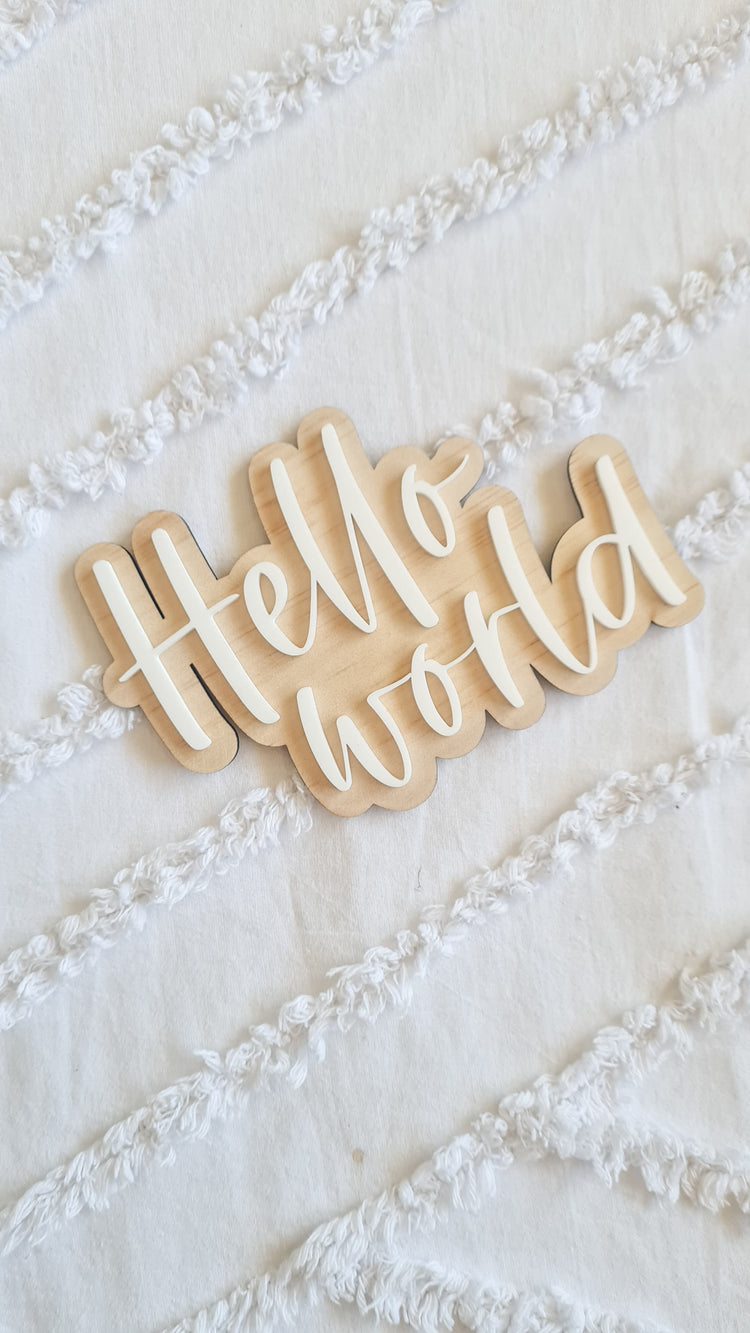 Hello World - Flatlay
