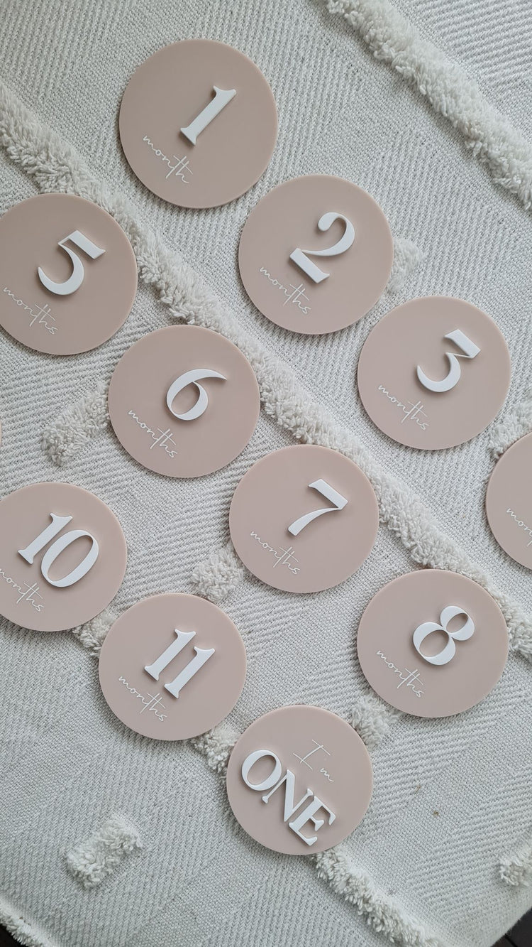 Acrylic Milestone Set