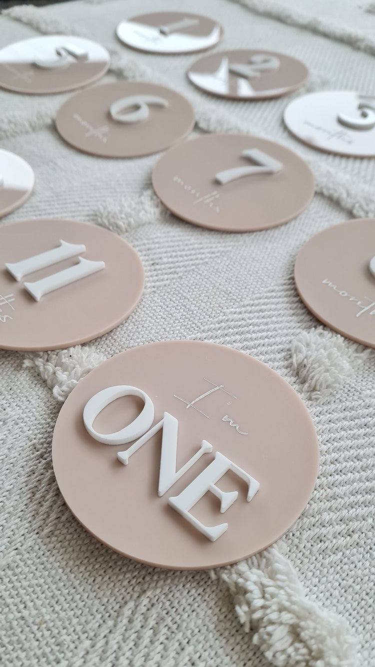 Acrylic Milestone Set