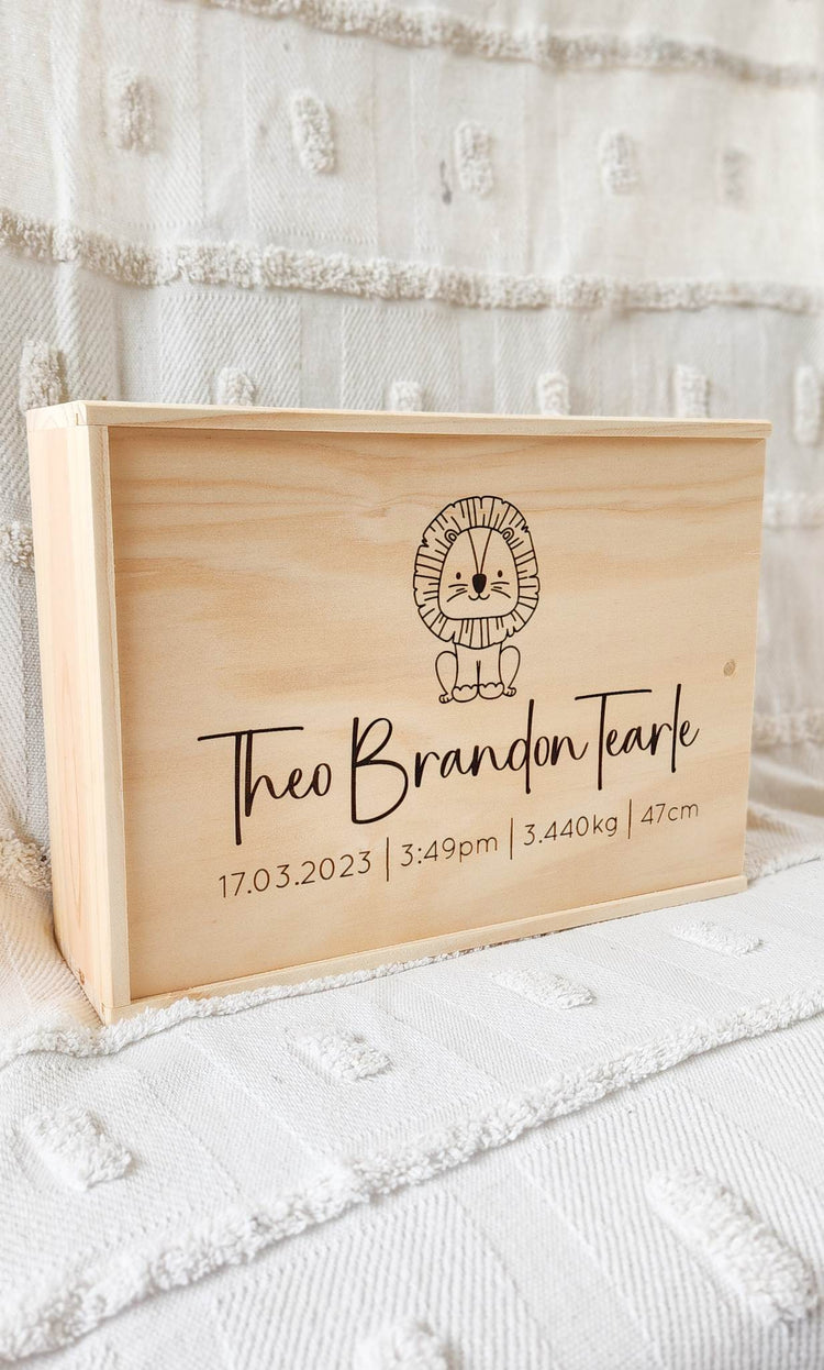 Safari Animal Keepsake Box