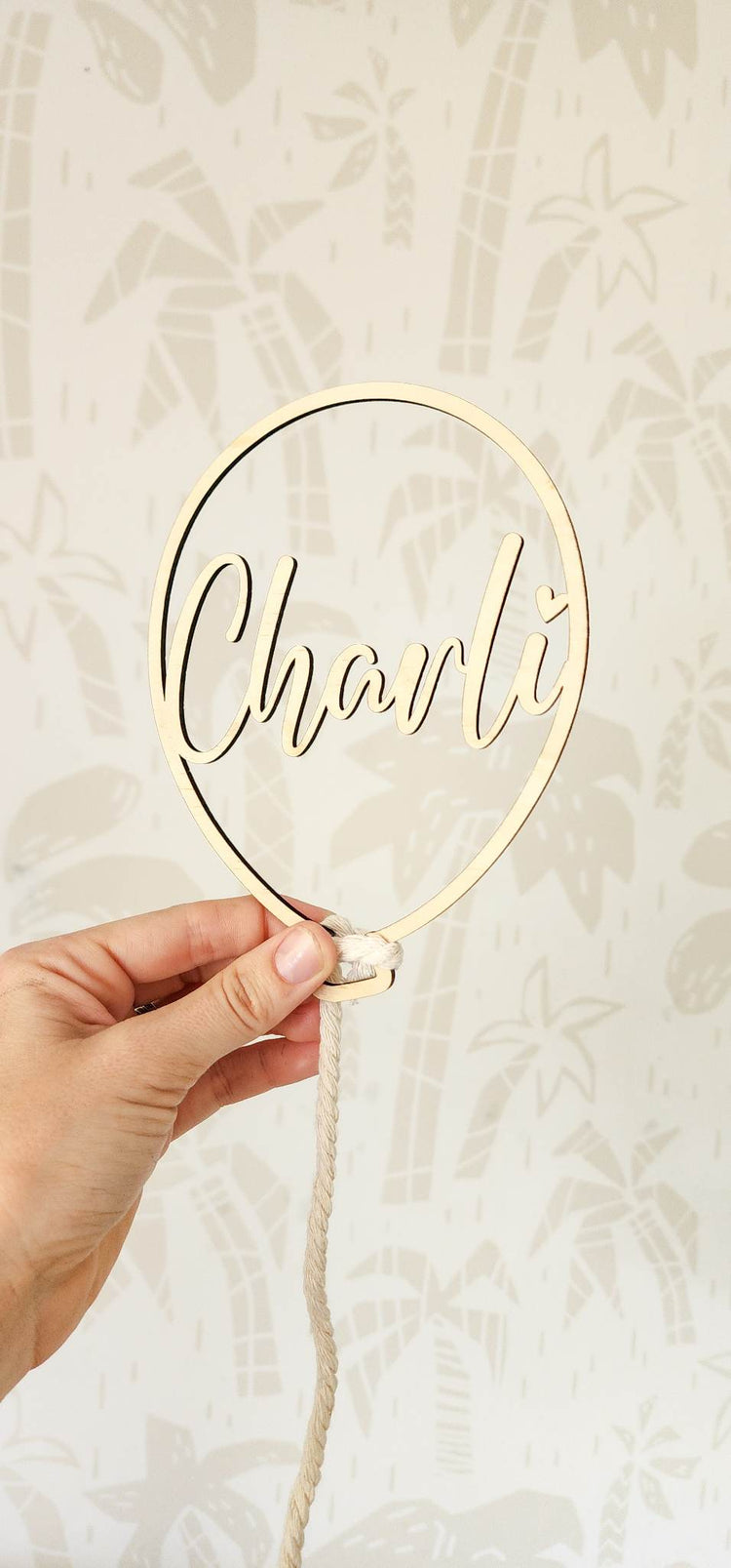 Balloon name silhouette