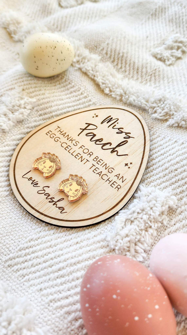 Teacher Earring Egg