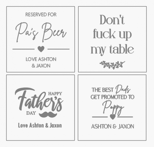 Slate Coasters – 4pk