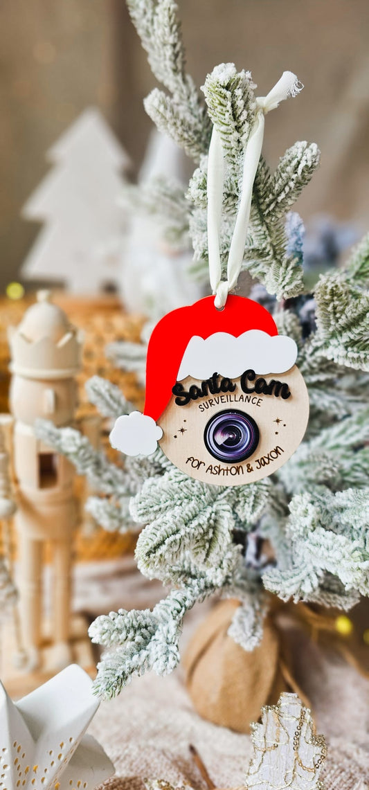 Santa Surveillance Camera Ornament