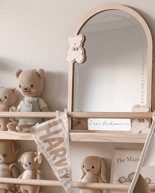 Personalised Daily Affirmation Mirror - Teddy Bears