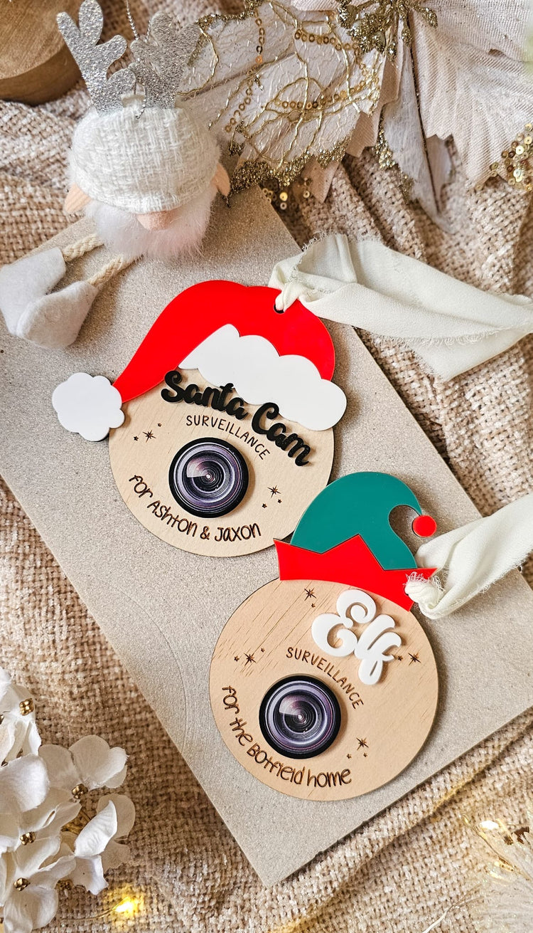 Santa Surveillance Camera Ornament