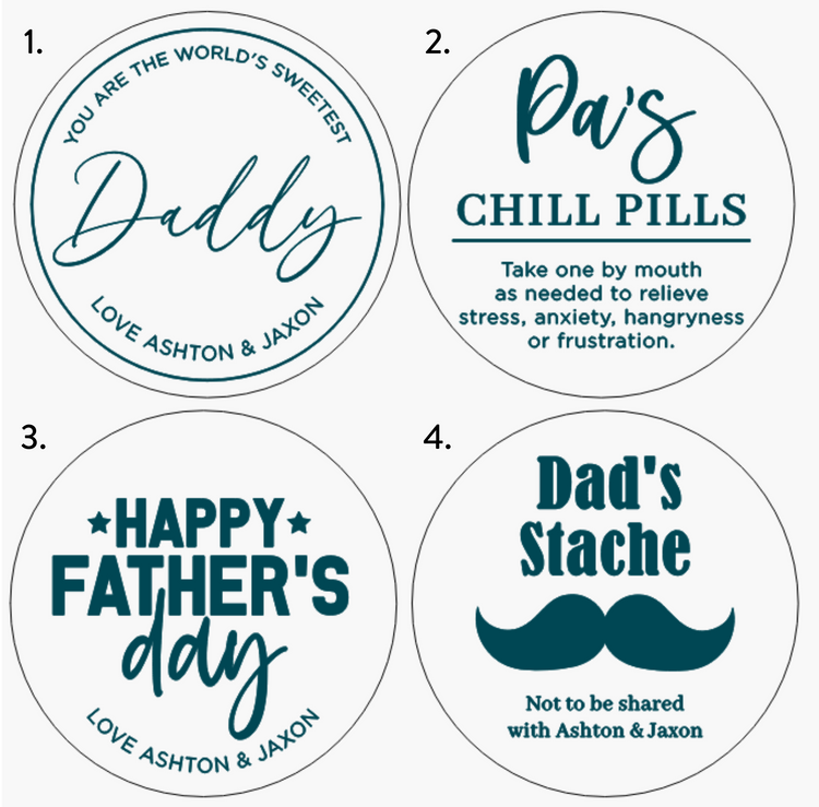 Lolly / Treat Jars - Father's Day