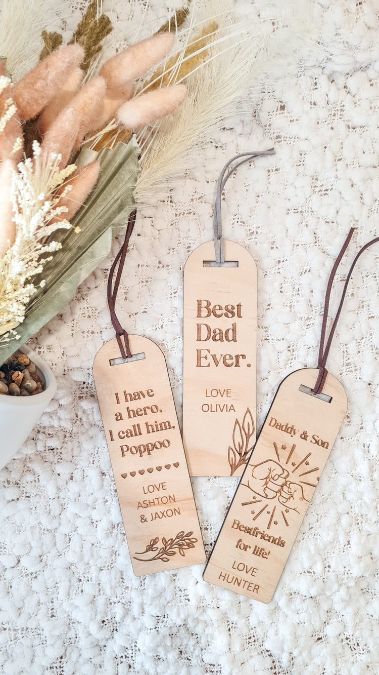 Wooden Bookmark - Fathers Day