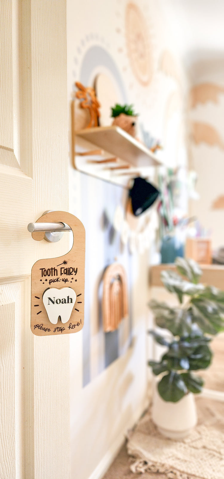 Tooth Fairy Door Hanger with Drop Box