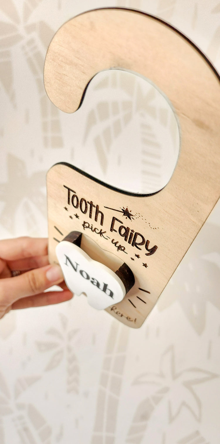 Tooth Fairy Door Hanger with Drop Box