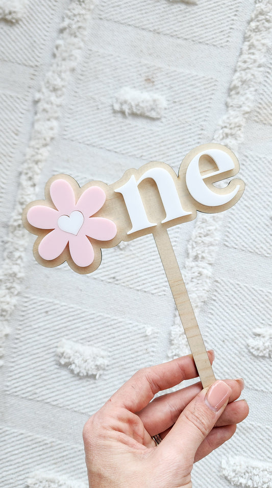 Daisy One Cake Topper